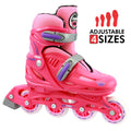 148 Pink - Größe verstellbare Inline Skates