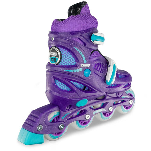 148 Purple Teal - Größe einstellbare Inline-Skates