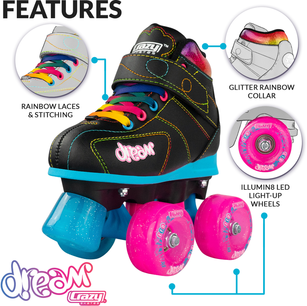 Warehouse Deal | DREAM Black Roller Skates