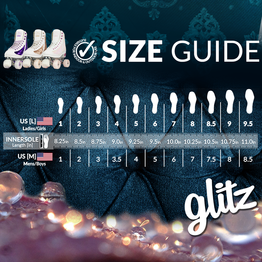 Warehouse Deal | GLITZ Pearl - Rollschuh-Kate