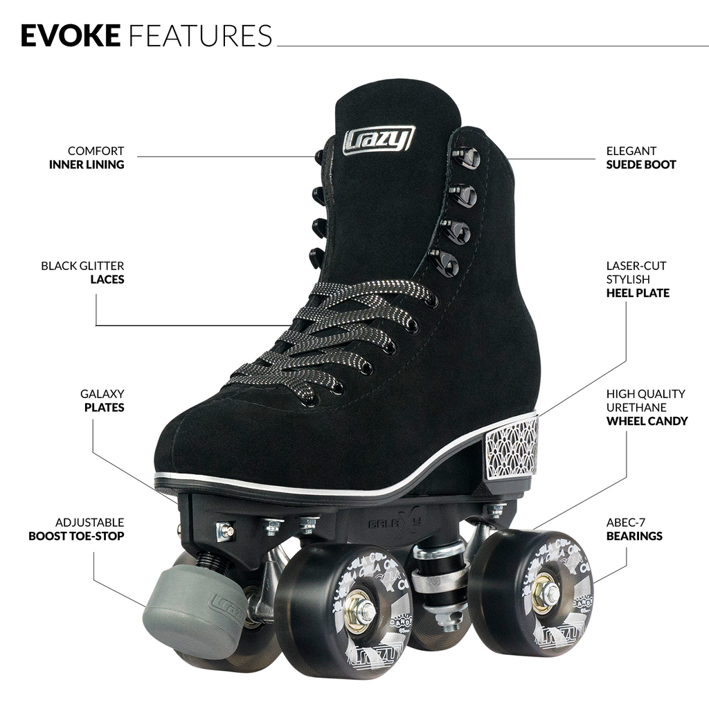 Warehouse Deal | EVOKE Black – Rollschuh-Katelier