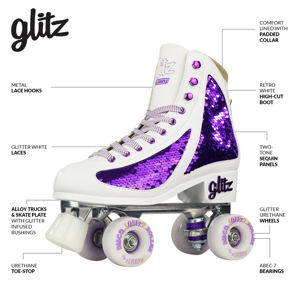 Warehouse Deal | GLITZ Amethyst - Rollschuh-Kate