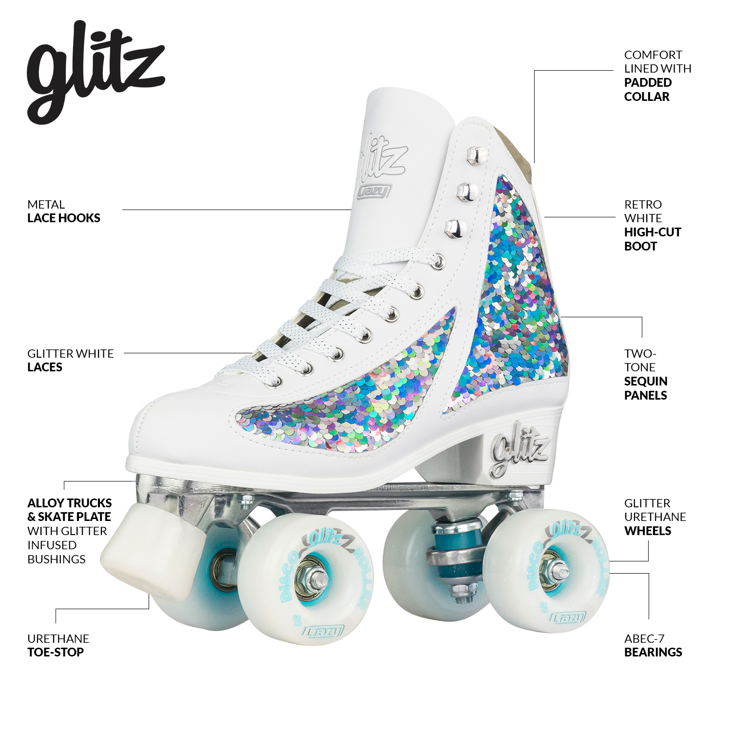 Warehouse Deal | GLITZ Diamond - Rollschuh-Kate