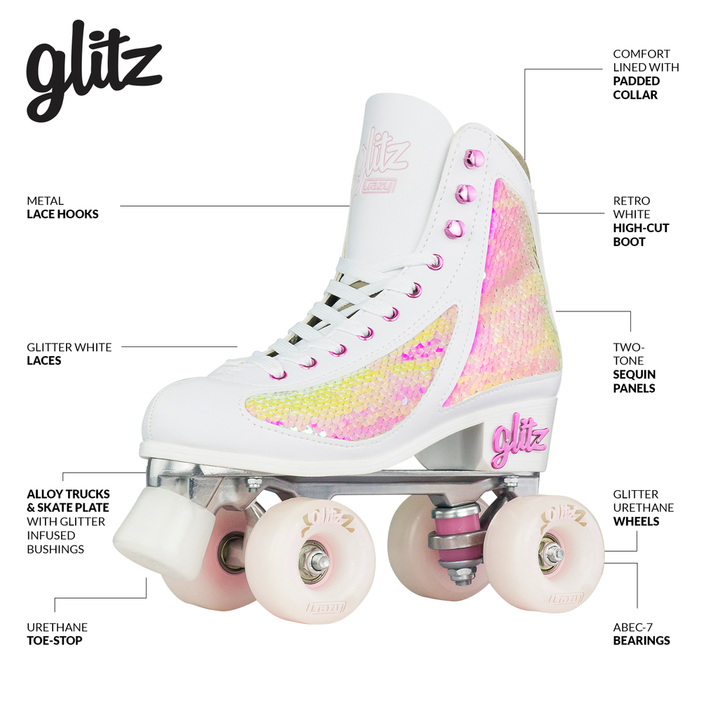 Warehouse Deal | GLITZ Pearl - Rollschuh-Kate