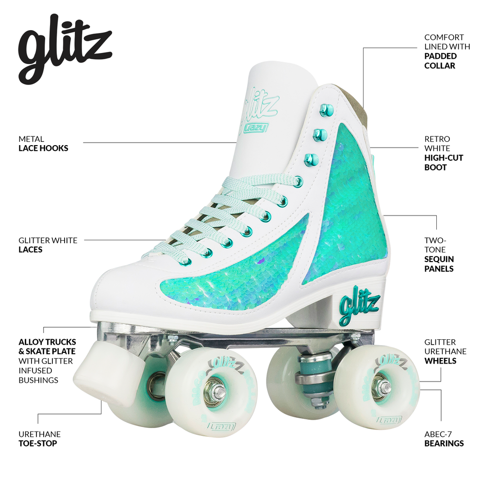 GLITZ Turquoise - Rollschuhe