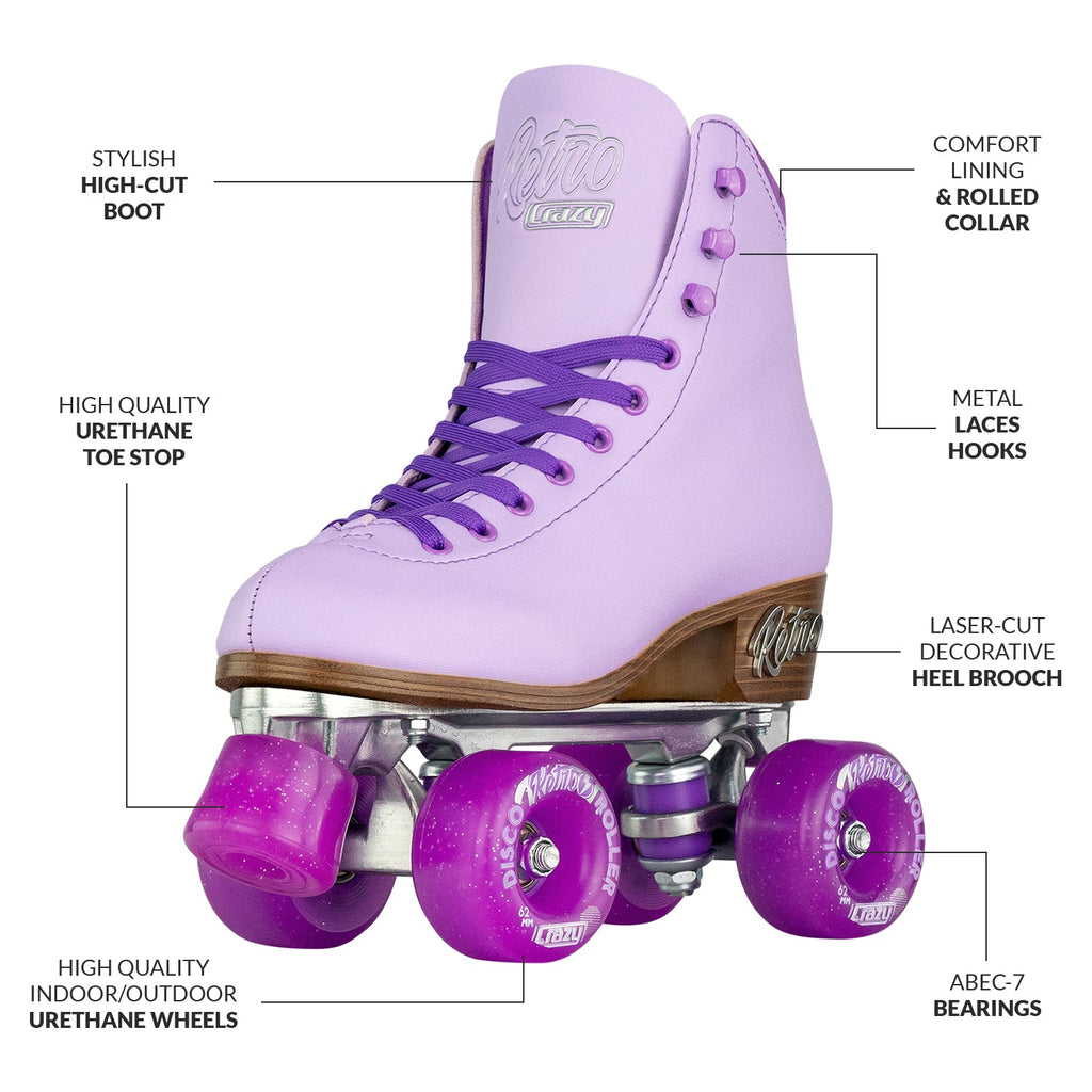 RETRO Purple - Rollschuhe