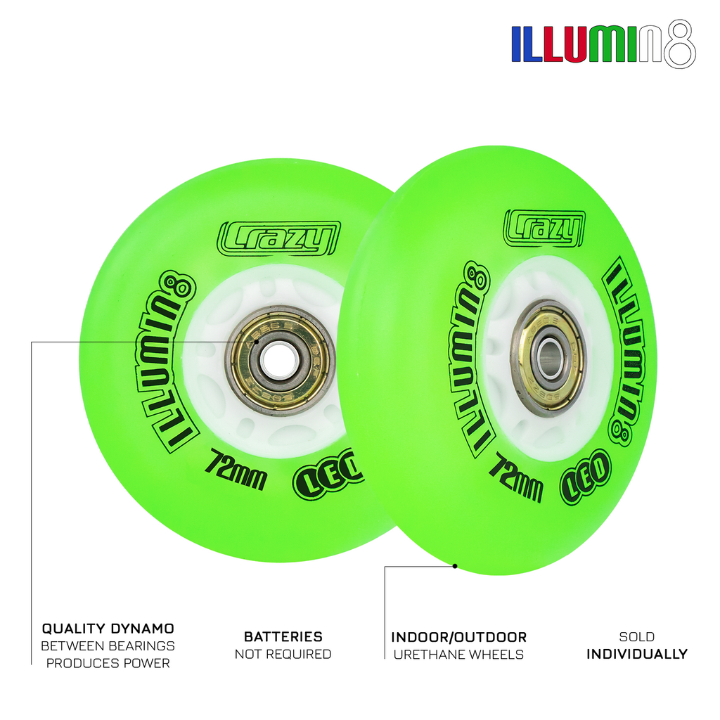 illumin8 LED Light Up Wheel - Grün