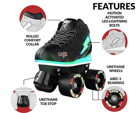 Warehouse Deal | FLASH Black – Rollschuh-Kate