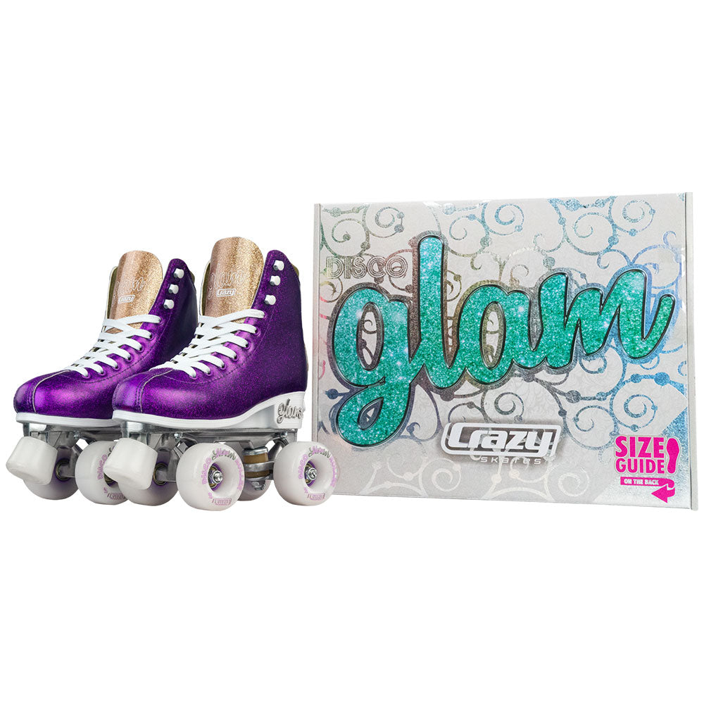 GLAM Purple - Größe verstellbare Rollschuhe