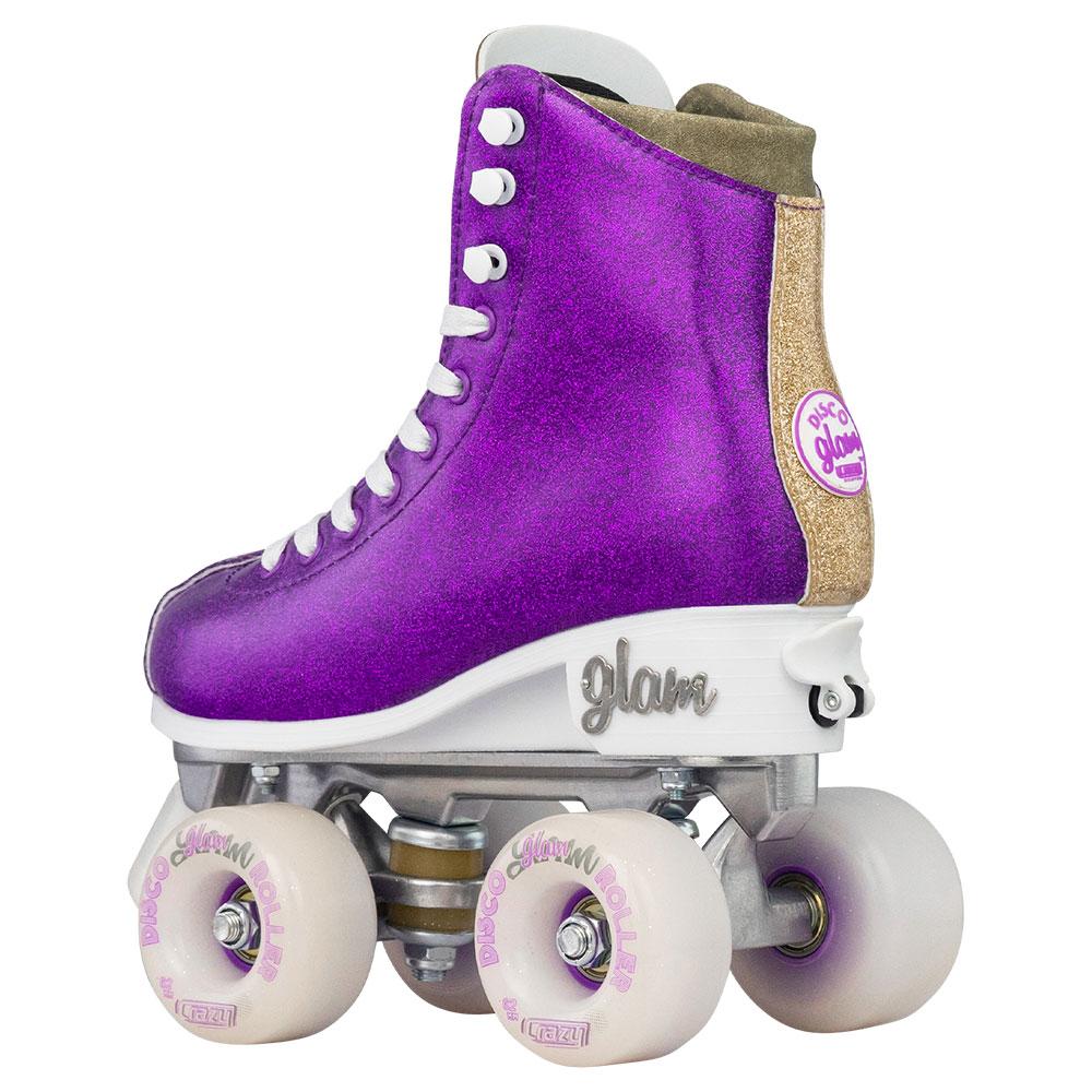 Warehouse Deal | GLAM Purple Glitter - Größe verstellbare Rollschuhe