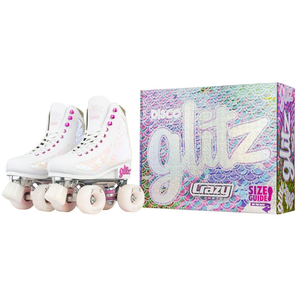 Warehouse Deal | GLITZ Pearl - Größe einstellbare Meerjungfrau Rollschuh