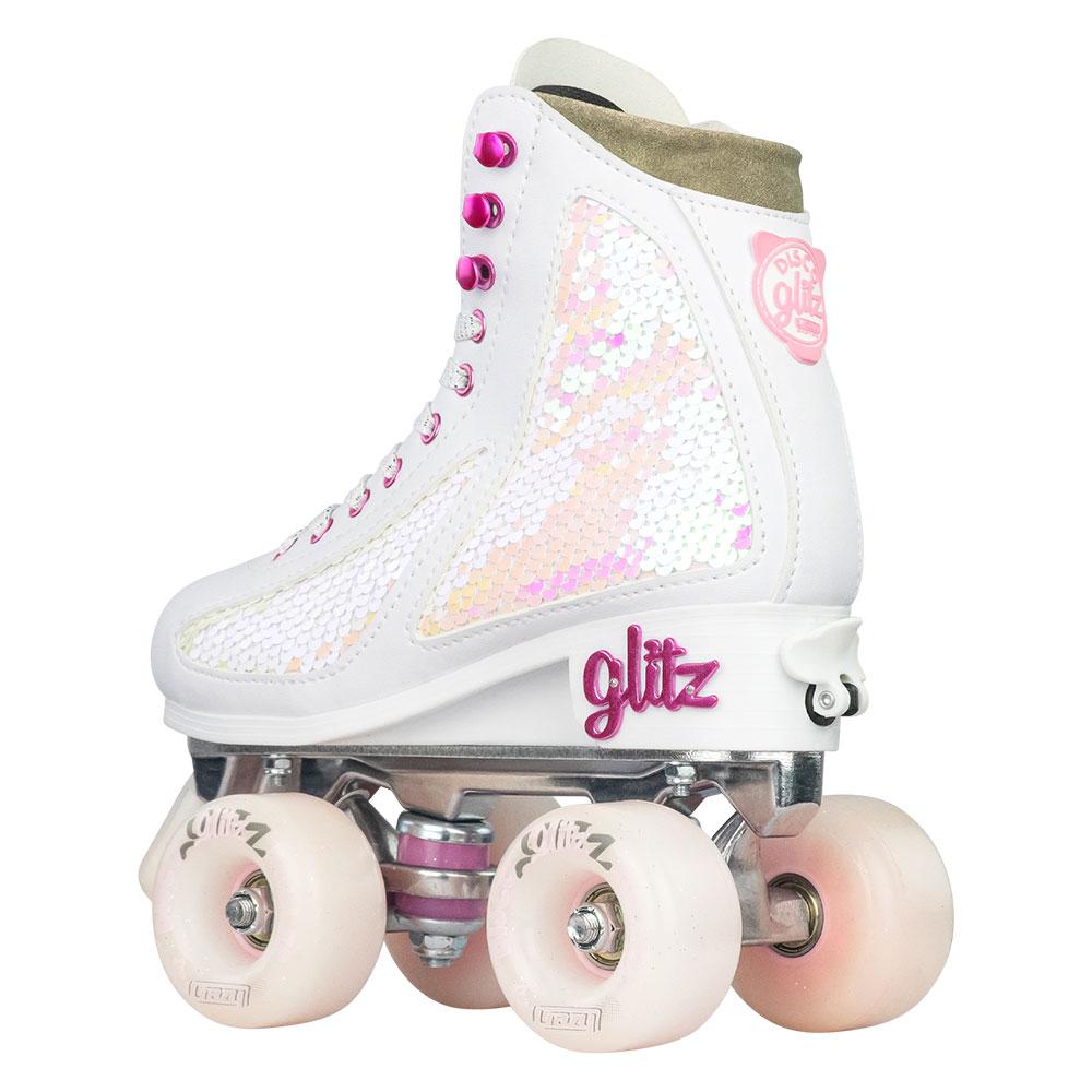 Warehouse Deal | GLITZ Pearl - Größe einstellbare Meerjungfrau Rollschuh