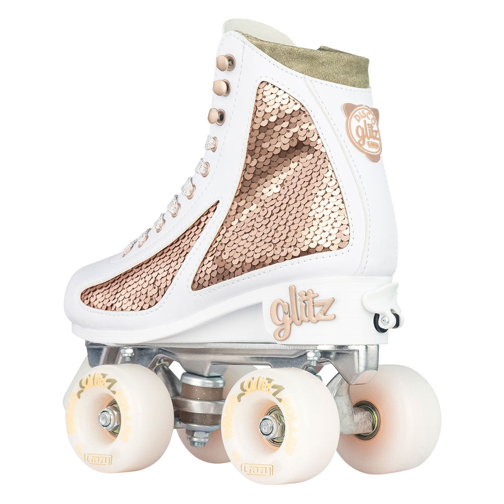 GLITZ Rose Gold - Größe verstellbare Rollschuhe
