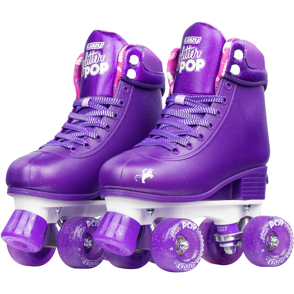 Warehouse Deal | GLITTER POP Purple - Größe verstellbar Rollschuh