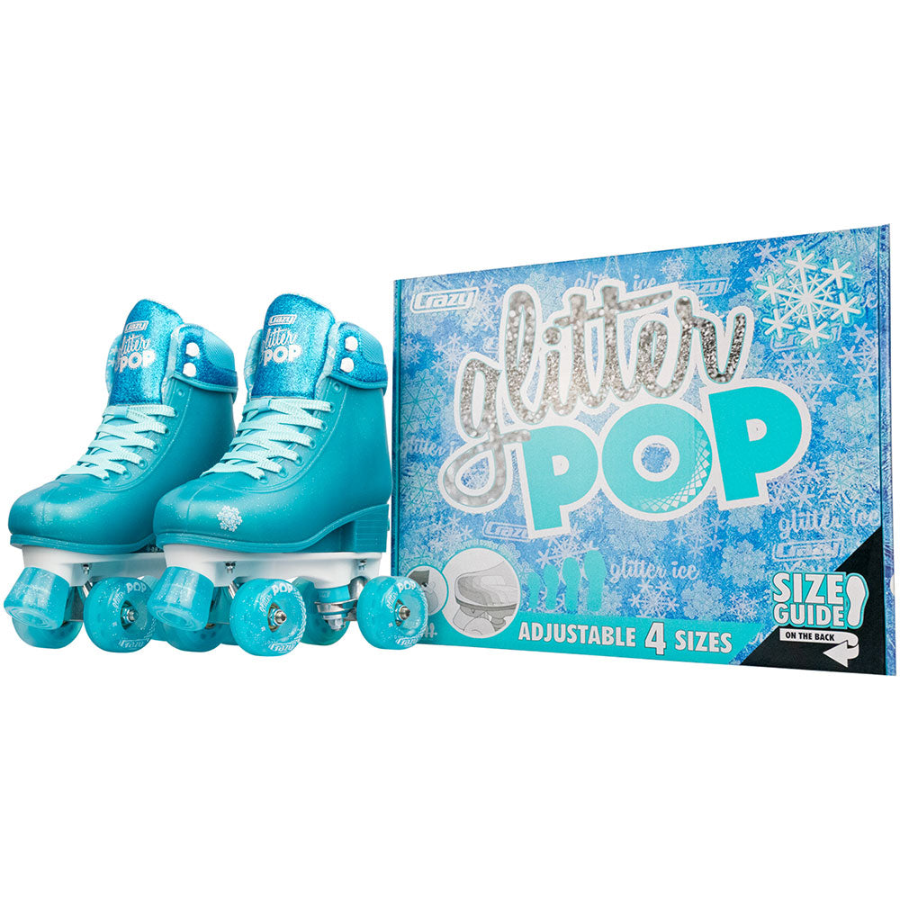 Warehouse Deal | GLITTER POP Teal - Größe verstellbar Rollschuh