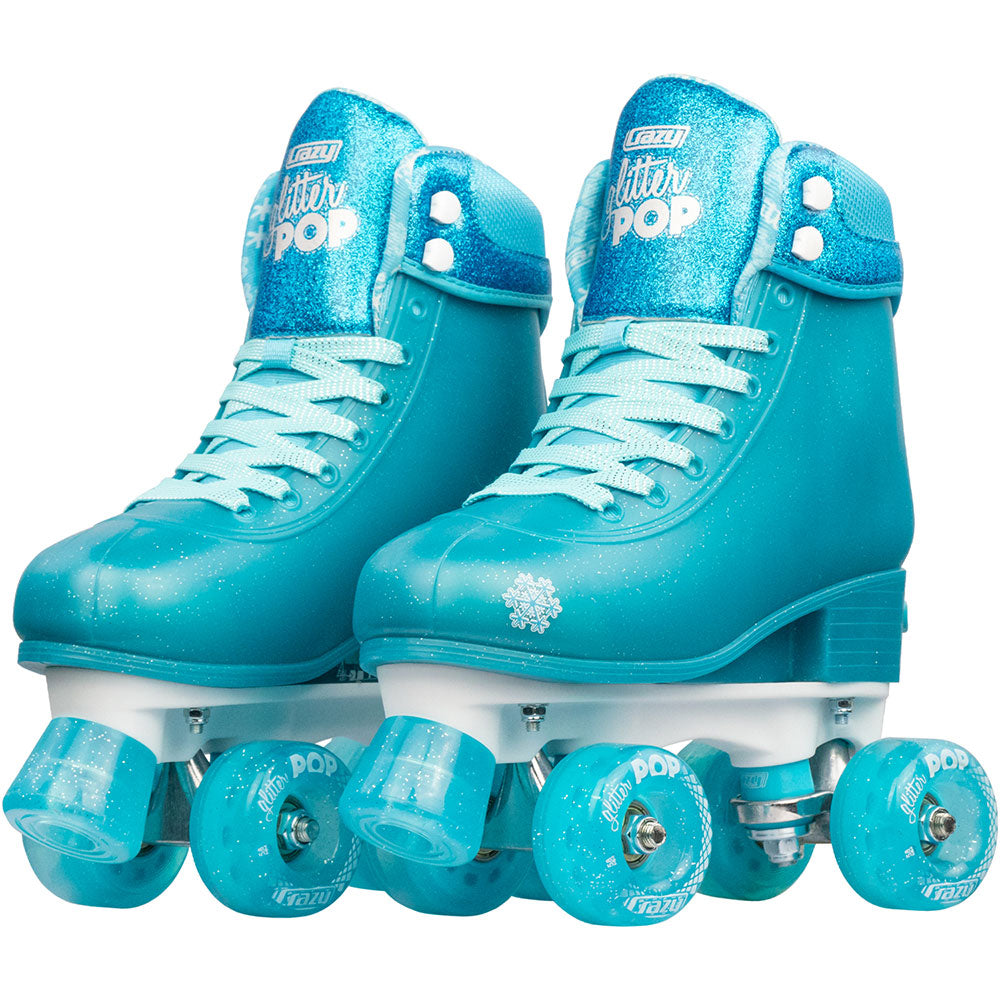 Warehouse Deal | GLITTER POP Teal - Größe verstellbar Rollschuh