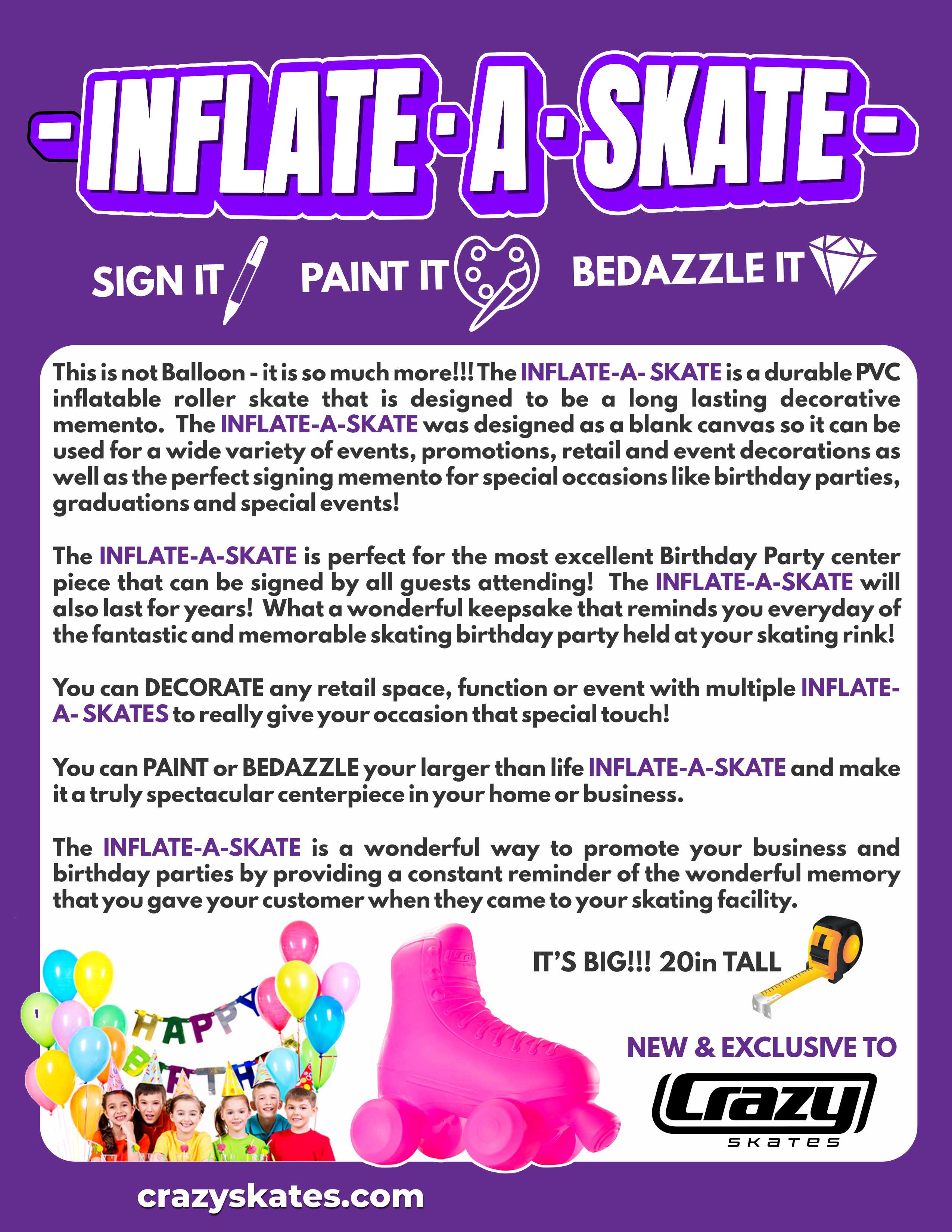 INFLATE-A-SKATE Weiß