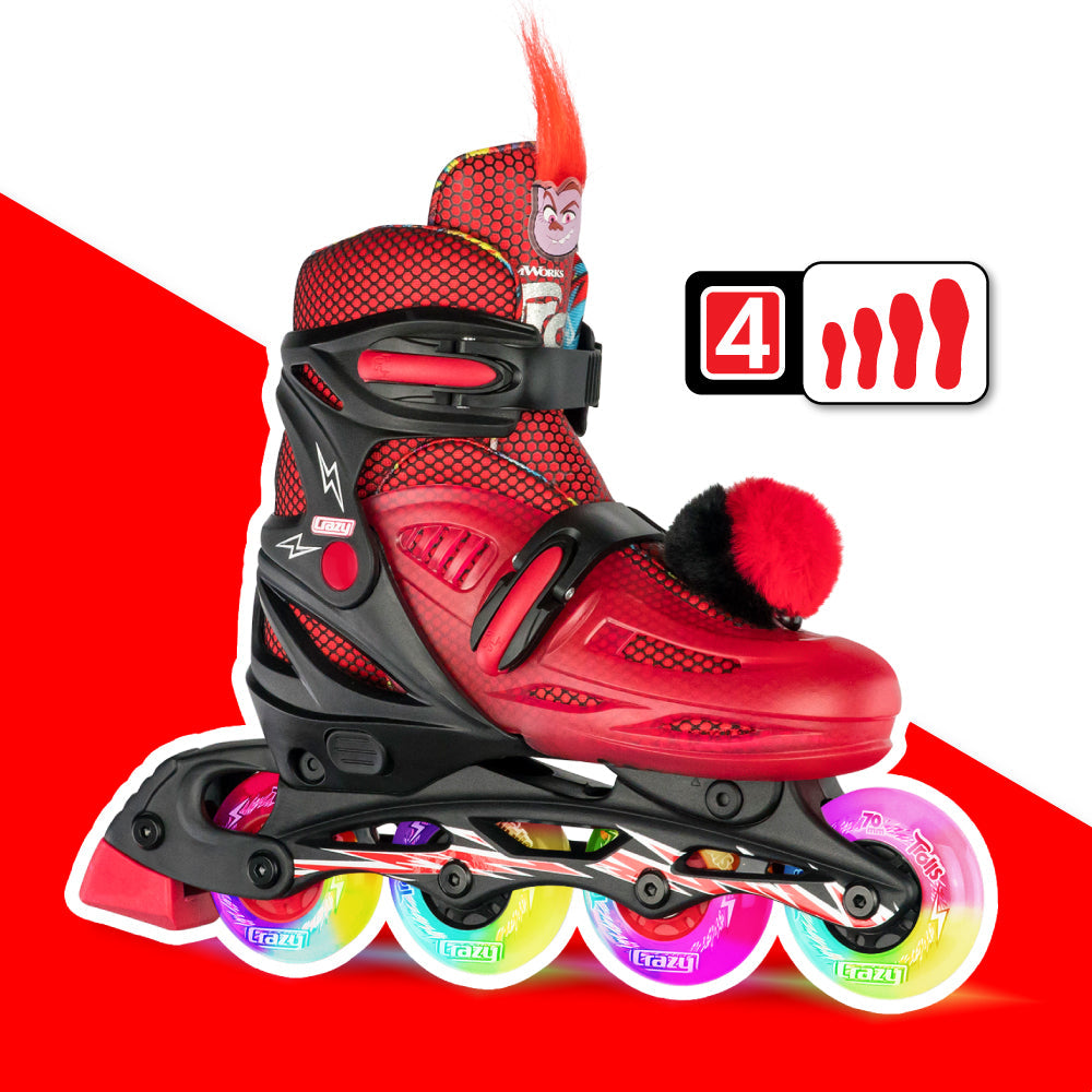 Warehouse Deal | TROLLS Barb - Größe einstellbare Inline Skates