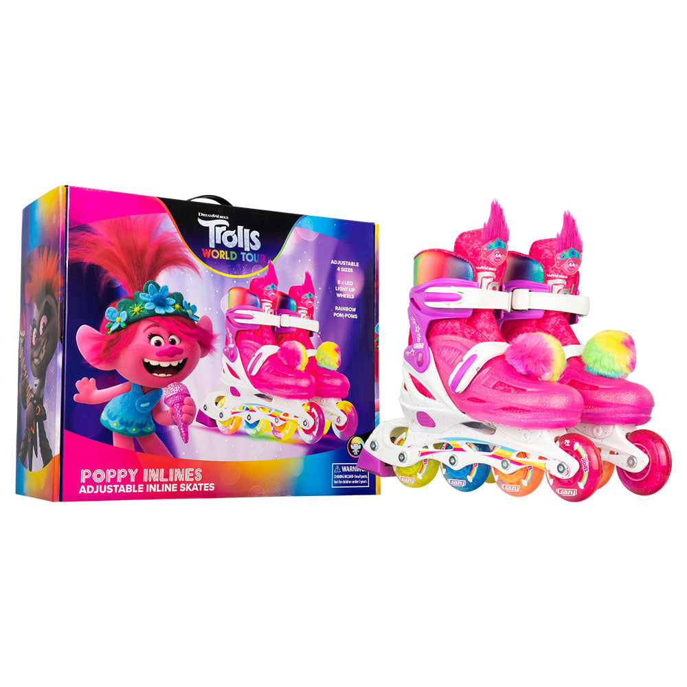 Warehouse Deal | TROLLS Poppy - Größe einstellbare Inline-Skates
