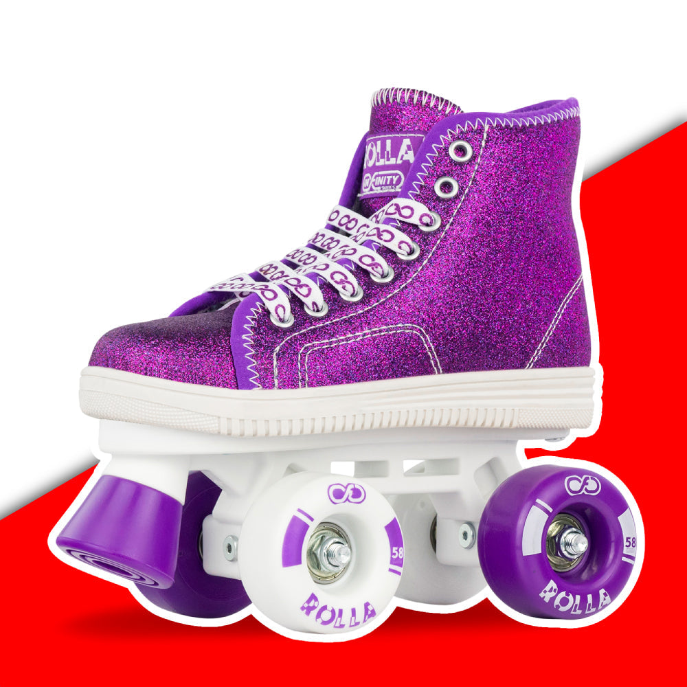 ROLLA Purple Glitter - Rollschuhlauf von infinity
