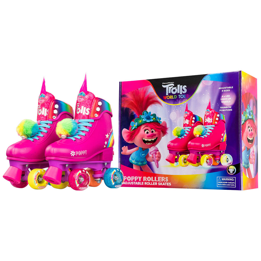 Warehouse Deal | TROLLS Poppy - Größe verstellbare Rollschuhe