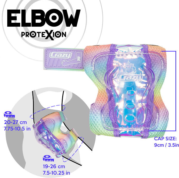 Rainbow PROTEXION Sicherheitspolster - Knie, Handgelenk & Ellenbogen