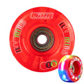 illumin8 Rot - LED Light Up Rollschuh-Viertelräder