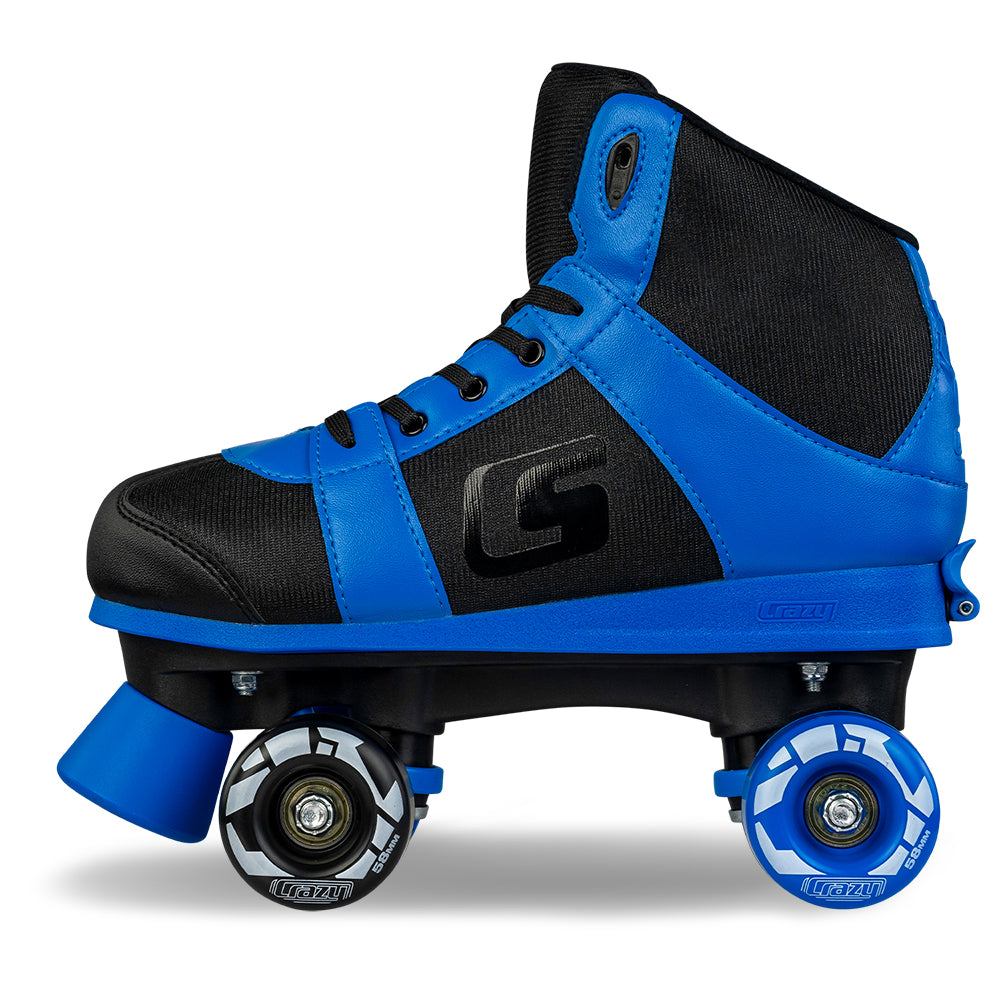 SK8 Blue - Größenverstellbare Hi-Top Rollschuh-Skates