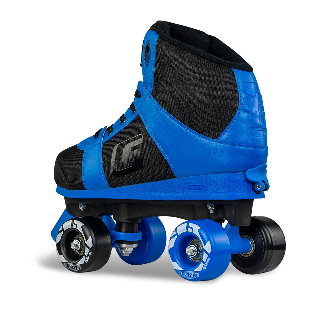SK8 Blue - Größenverstellbare Hi-Top Rollschuh-Skates