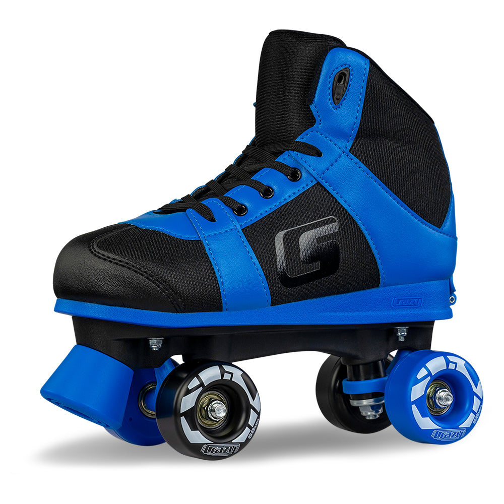 SK8 Blue - Größenverstellbare Hi-Top Rollschuh-Skates