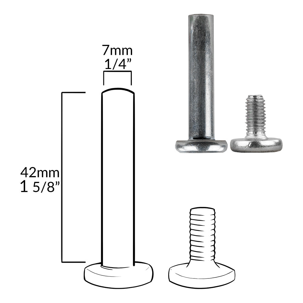 SUPER Rental Inline Axle Bolts - Set von 10