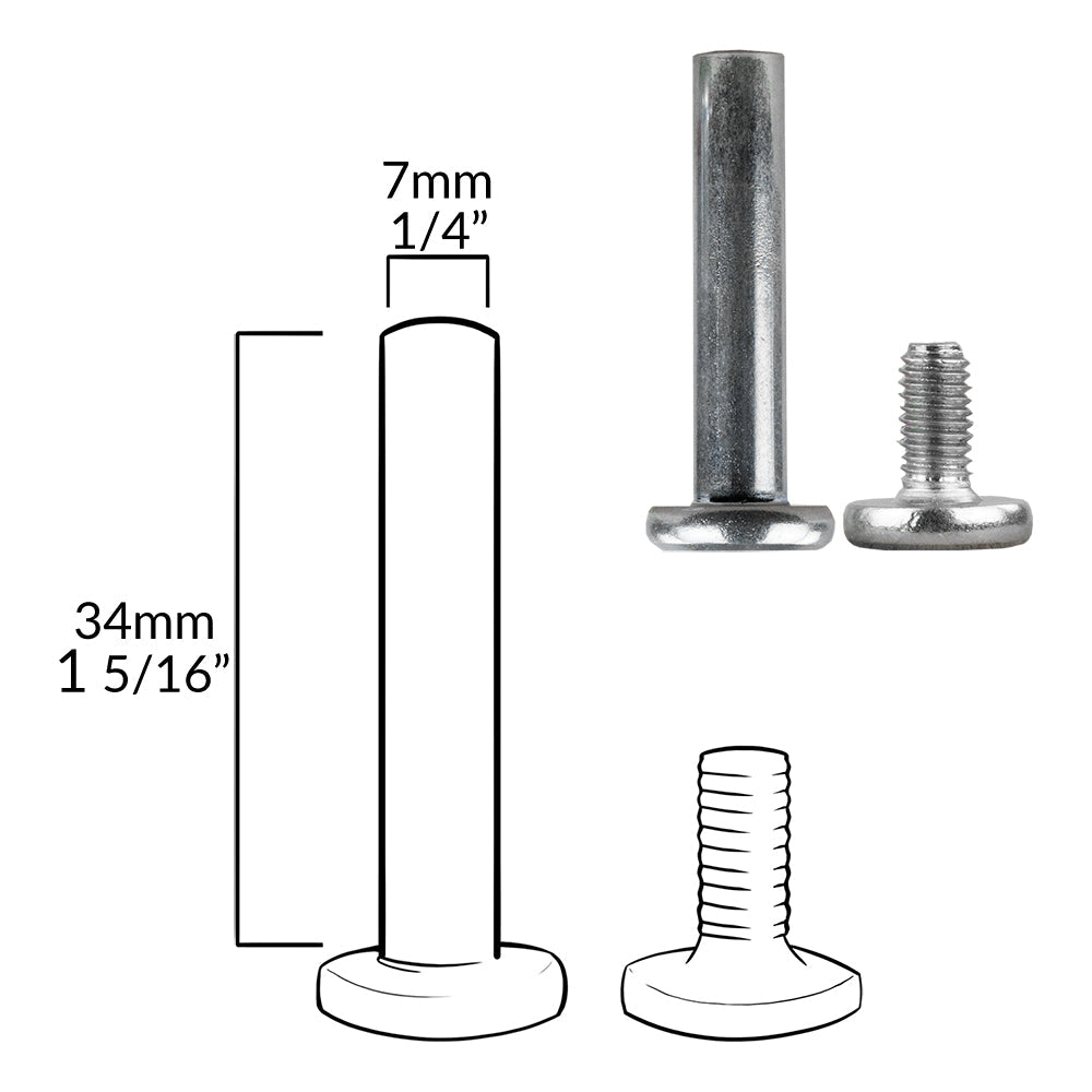 SUPER Rental Inline Axle Bolts - Set von 10