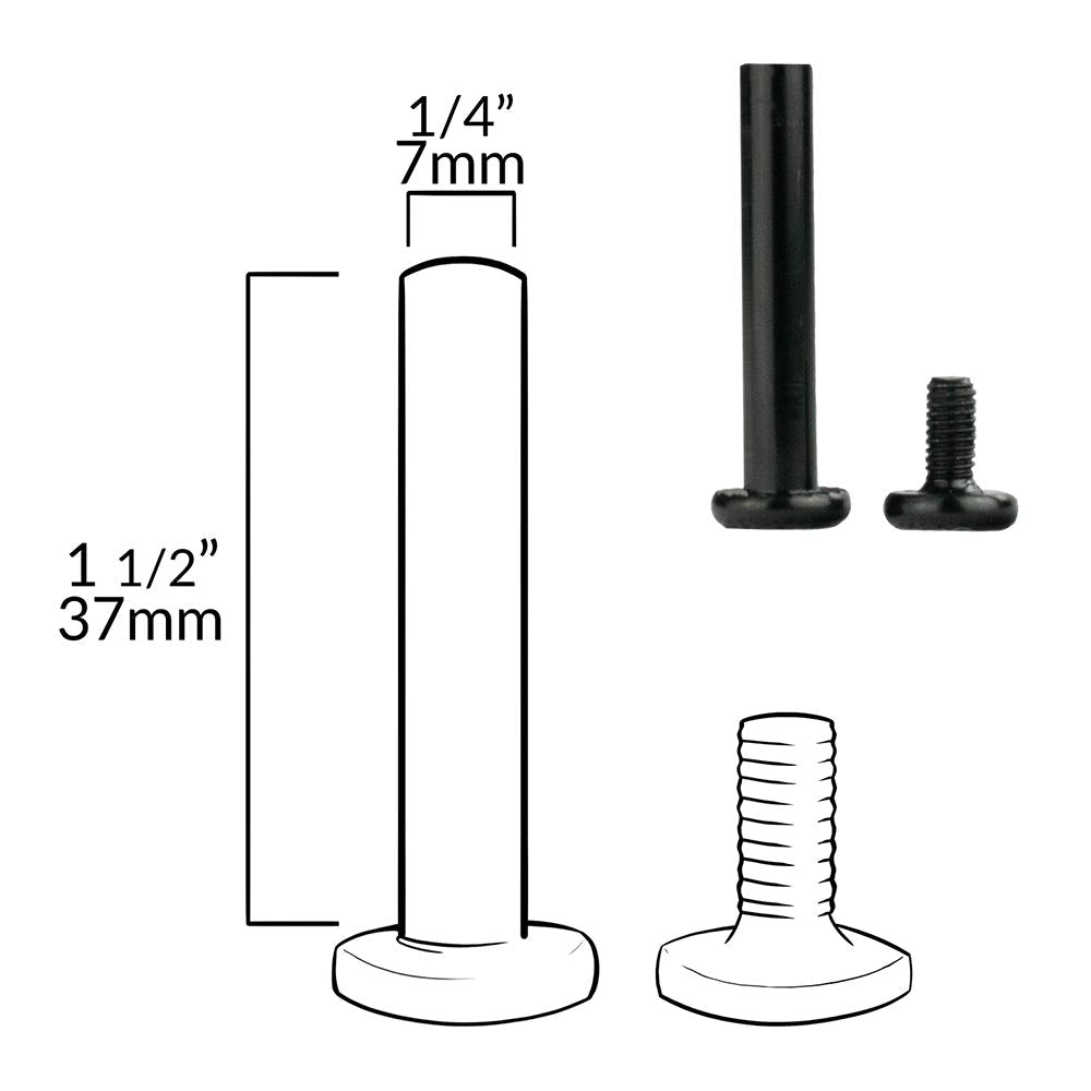 SUPER Rental Inline Axle Bolts - Set von 10