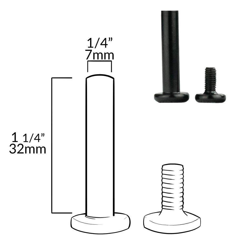 SUPER Rental Inline Axle Bolts - Set von 10
