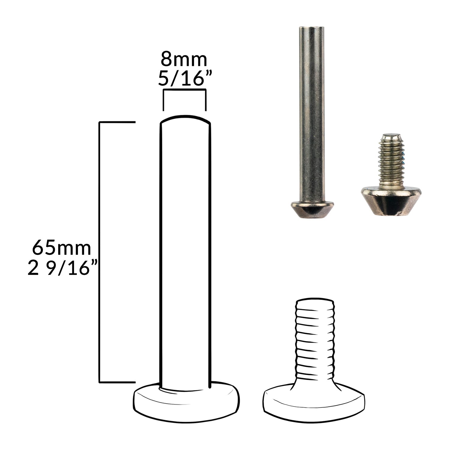Axle Bolts Back Wheel - Anzüge TYO