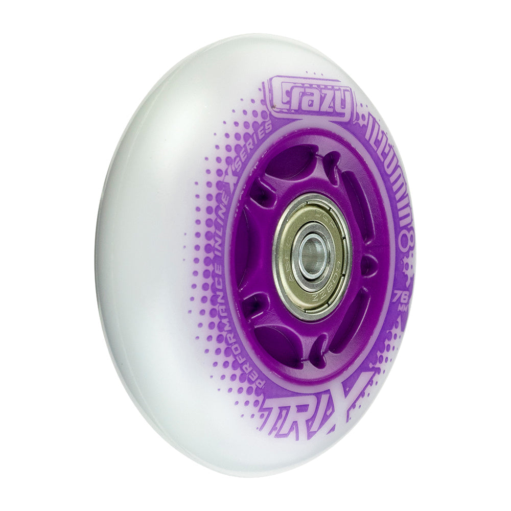 TRIX LED Light-Up Inline Wheels - Purpur