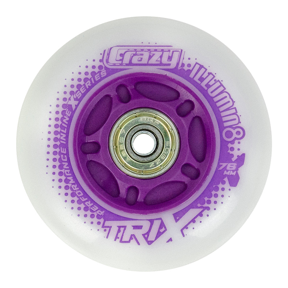 TRIX LED Light-Up Inline Wheels - Purpur