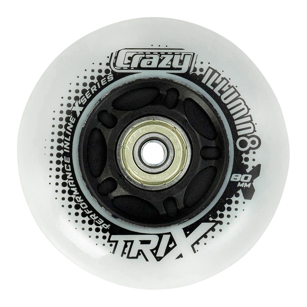 TRIX LED Light-Up Inline Wheels - Schwarz