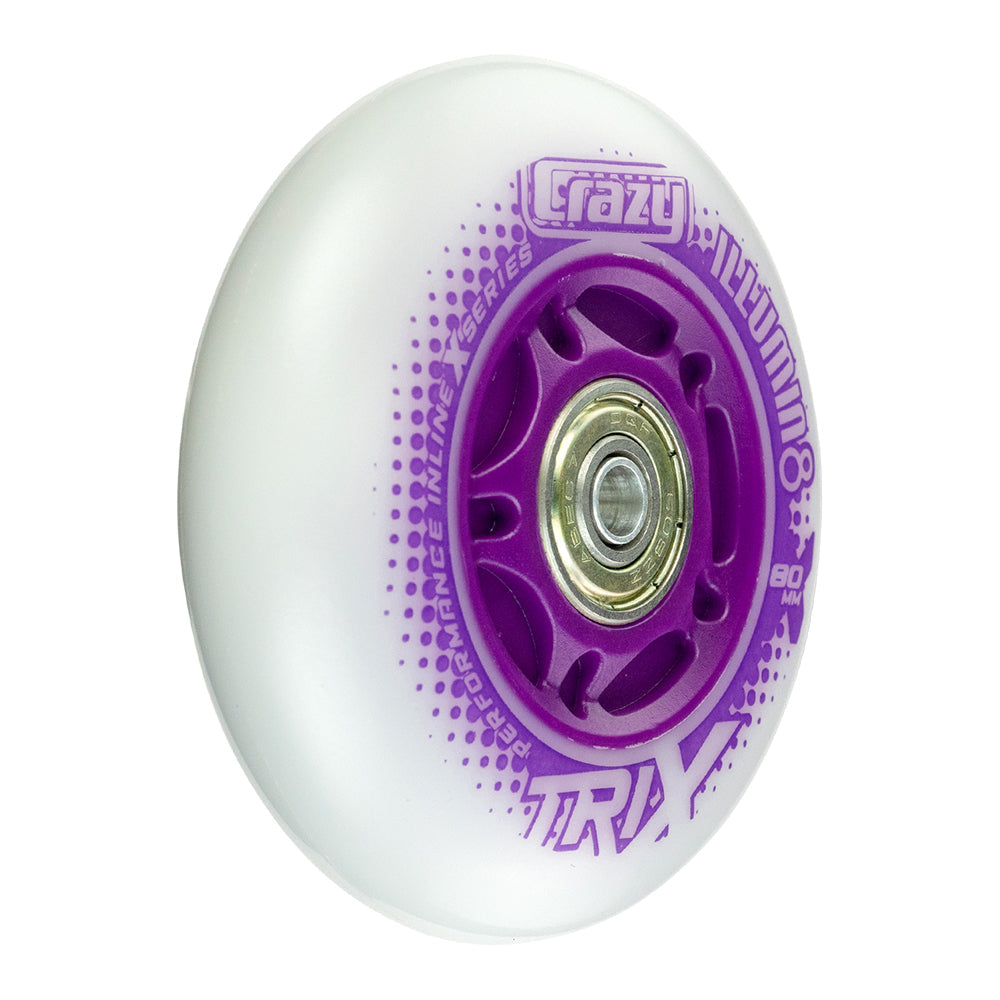 TRIX LED Light-Up Inline Wheels - Purpur